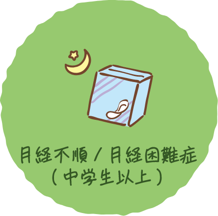月経不順・月経困難症(中学生以上)